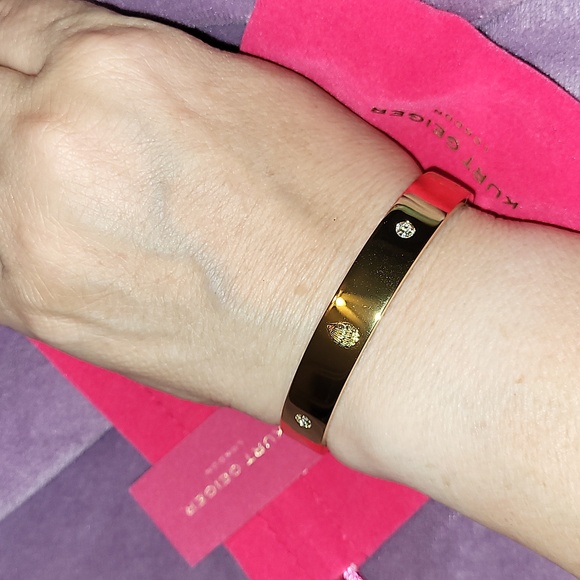 Kurt Geiger Eagle gem hinged Bangle - Picture 2 of 6